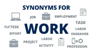 synonyms for work
